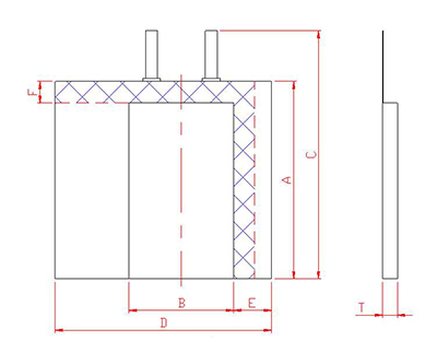 Kindly reminder: The following pouch cell dimensions are for reference only and can be customized according to actual size and requirements.