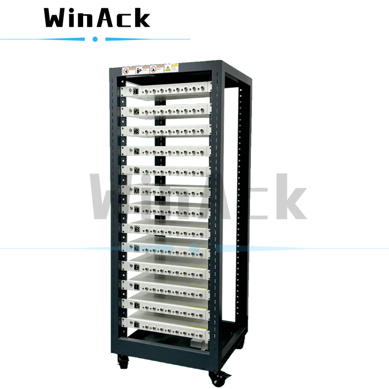 Battery Cell Cycler with Rack